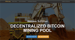 Desktop Screenshot of p2pool.org